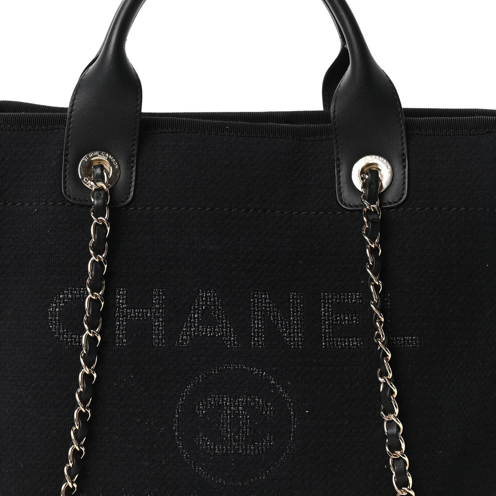 Mixed Fibers Small Deauville Tote Black