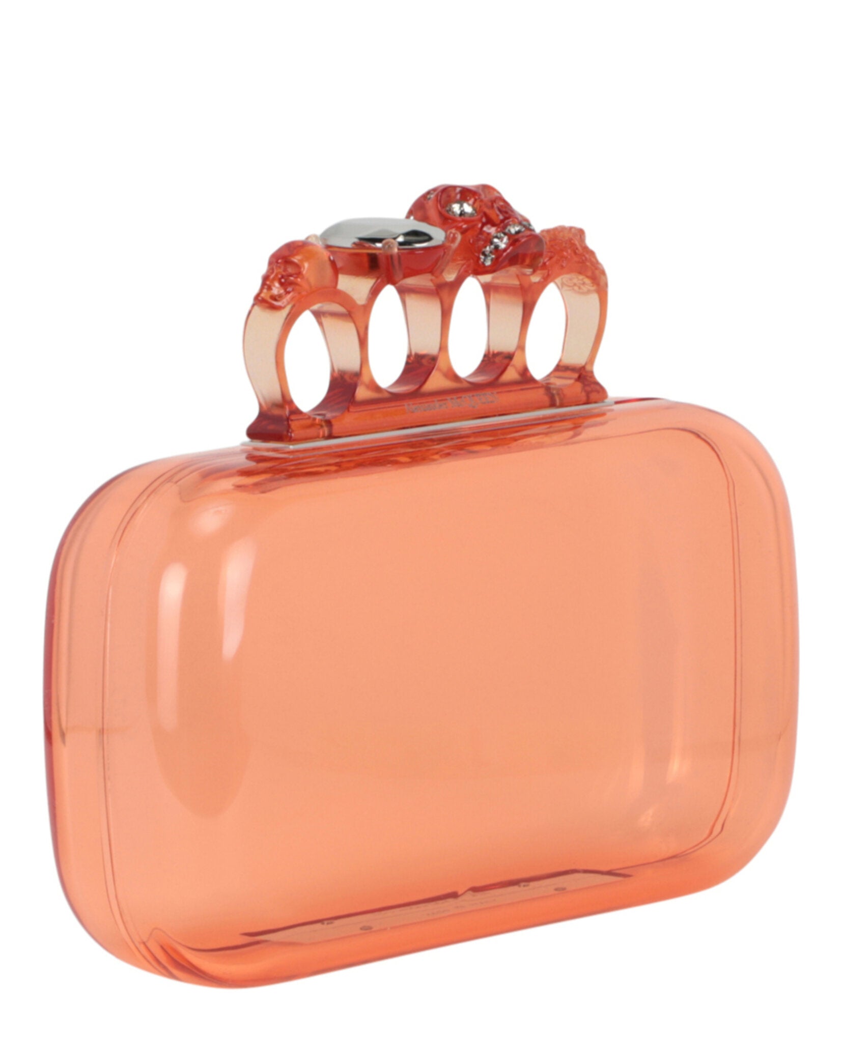 Alexander McQueen Womens Skull Four-Ring Clutch