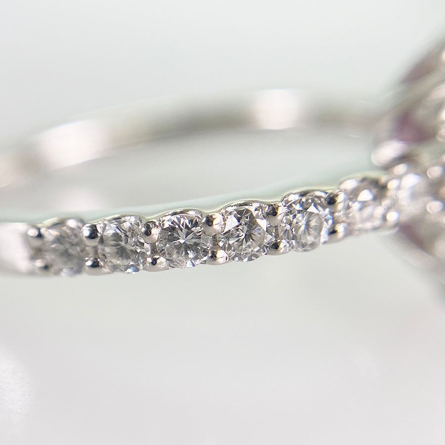 Ring Platinum Pink Sapphire