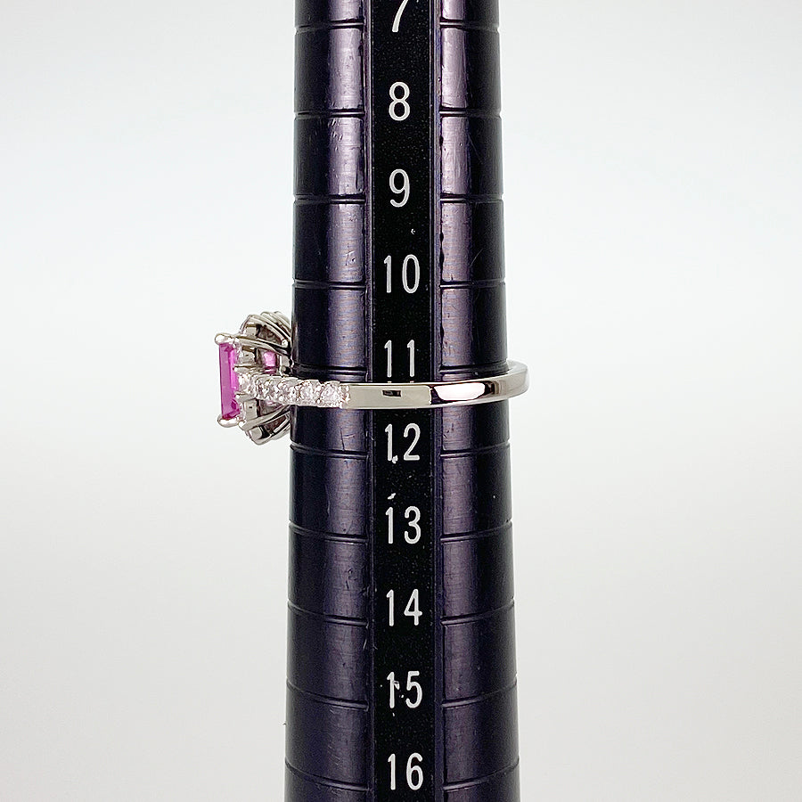 Ring Platinum Pink Sapphire