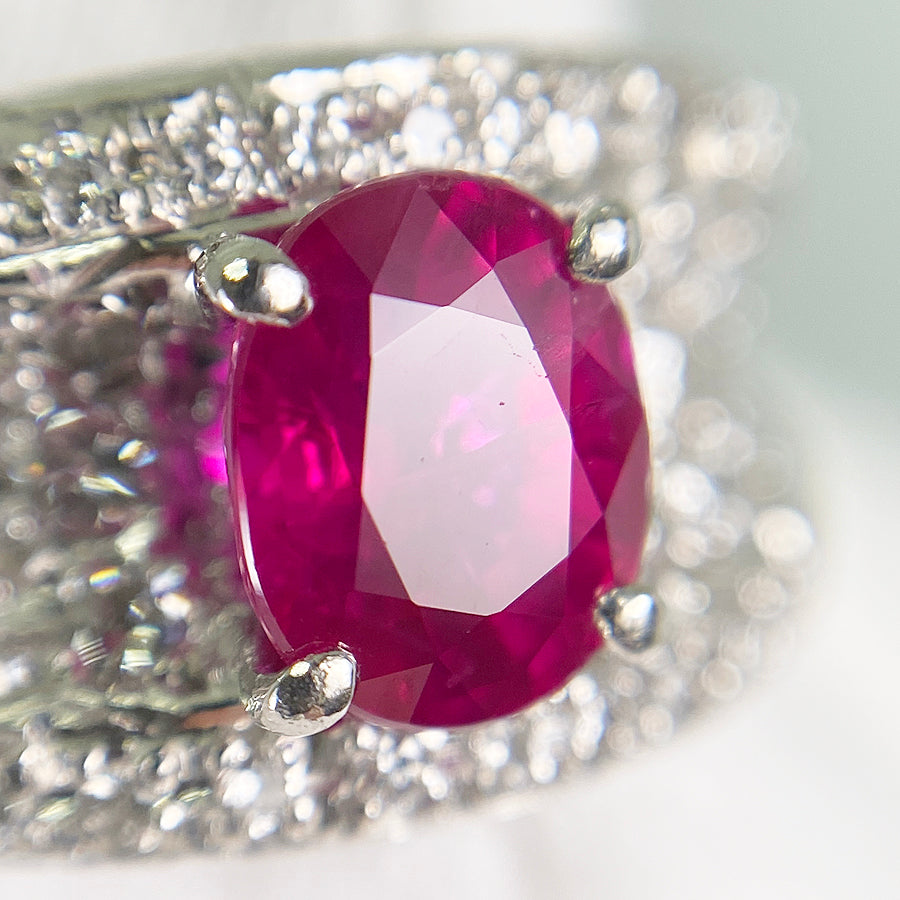 Ring Platinum Ruby