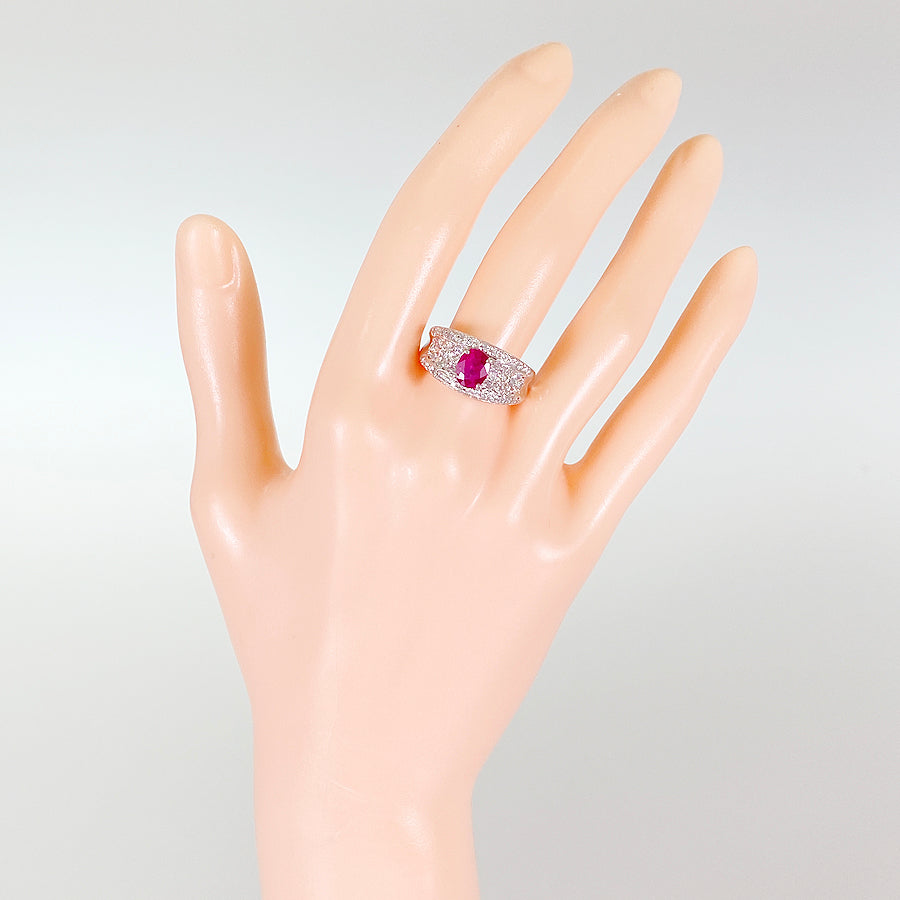 Ring Platinum Ruby