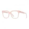 Stella McCartney Eyeglasses Square Full Rim, Shiny Milky Pink Frame and Clear Demo Lenses Lens SC50004I072