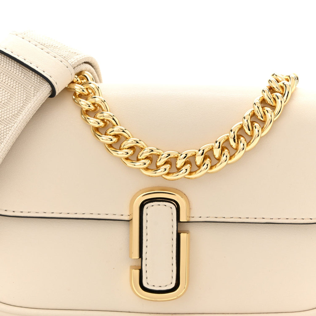 Calfskin Mini The J Marc Shoulder Bag Cloud White