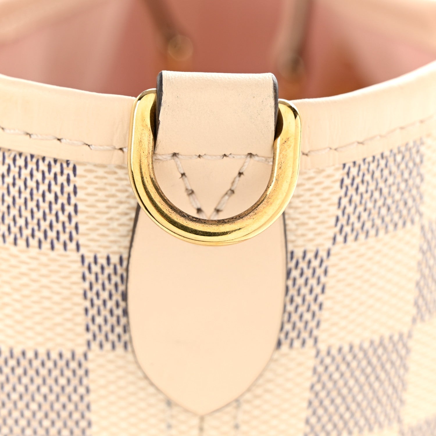 Damier Azur Braided Neverfull MM Pink
