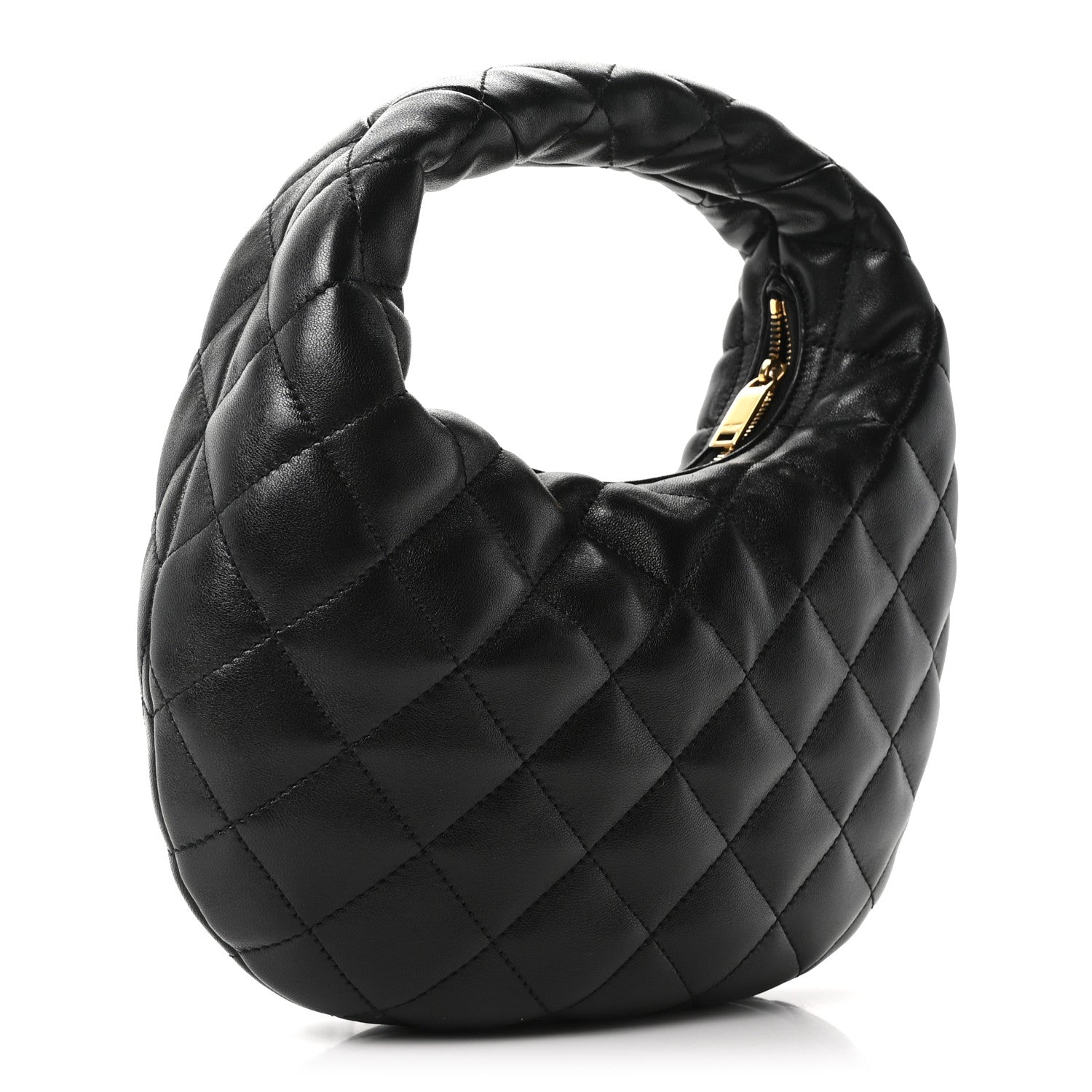 Lambskin Quilted Icarino Bag Black