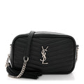 Grain De Poudre Matelasse Monogram Mini Lou Camera Bag Black