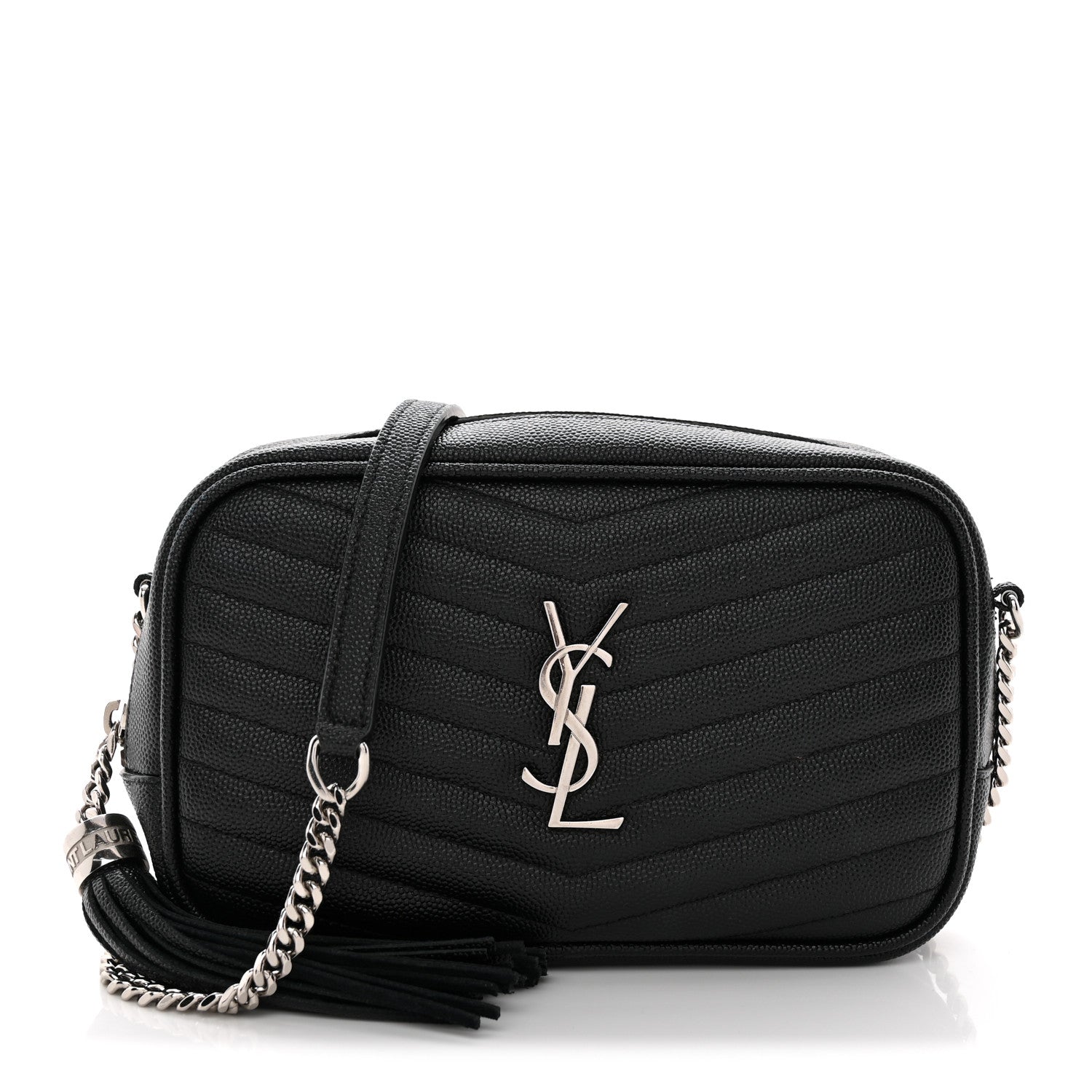 Grain De Poudre Matelasse Monogram Mini Lou Camera Bag Black