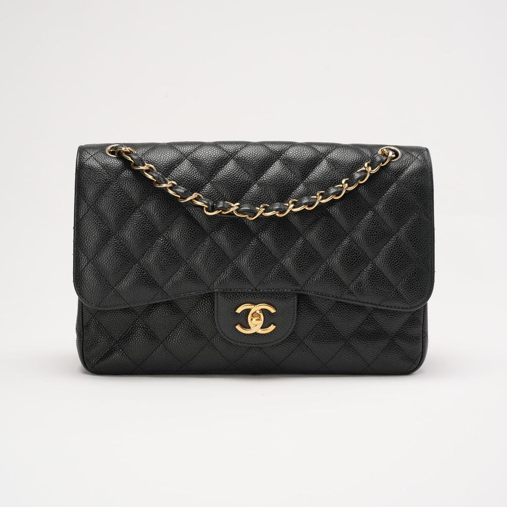 Chanel Jumbo Classic Double Flap Bag Caviar 2015