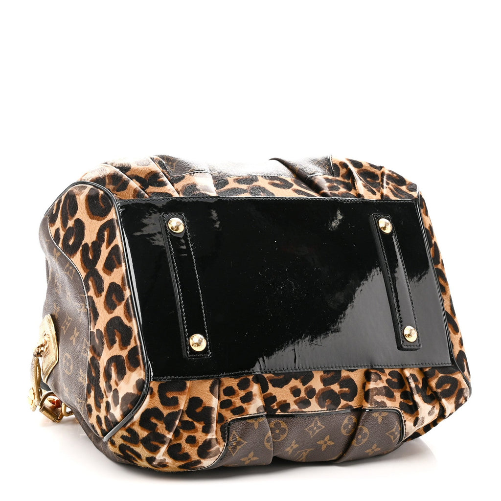 Monogram Leopard Stephen Bag