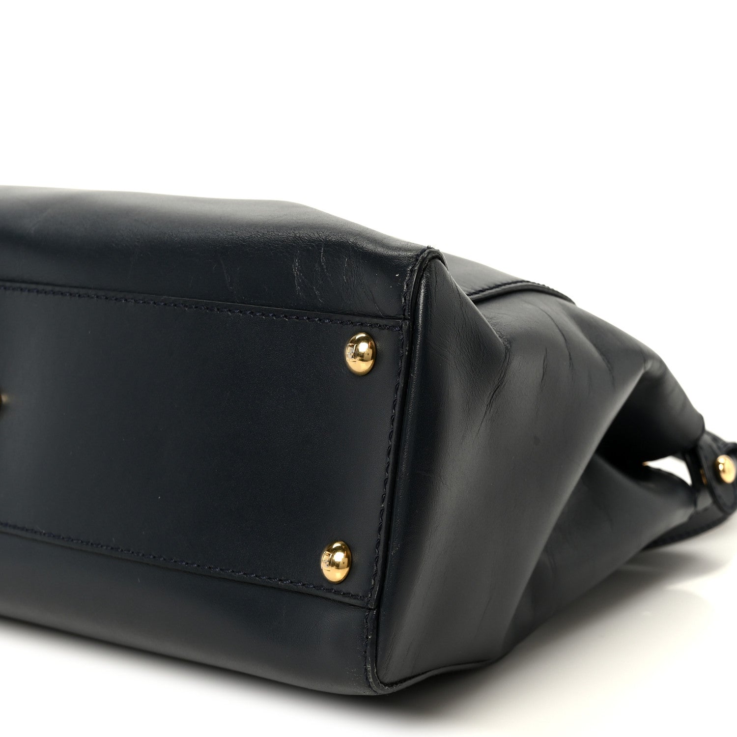 Vitello Morgan Shiny Nappa Medium Peekaboo Iconic Satchel Lavagna Lago