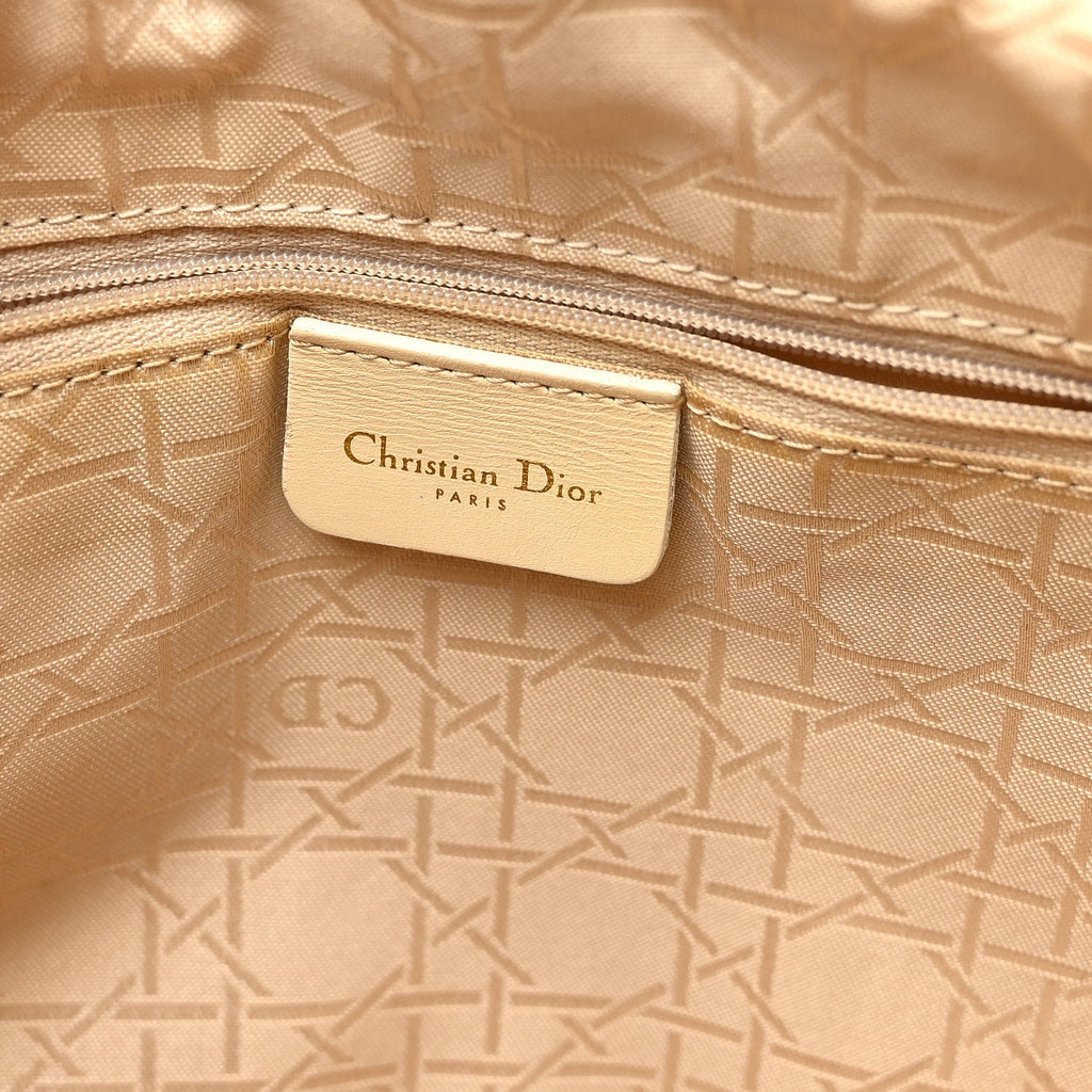 Nylon Cannage Large Lady Dior Tan