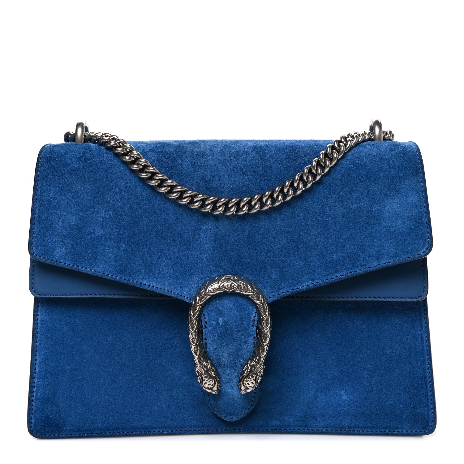 Suede Medium Dionysus Shoulder Bag Blue