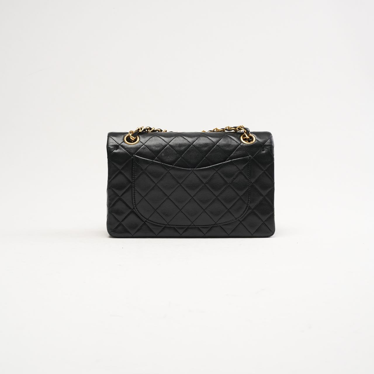Chanel Vintage Timeless Small Double Flap Lamb Black 1991