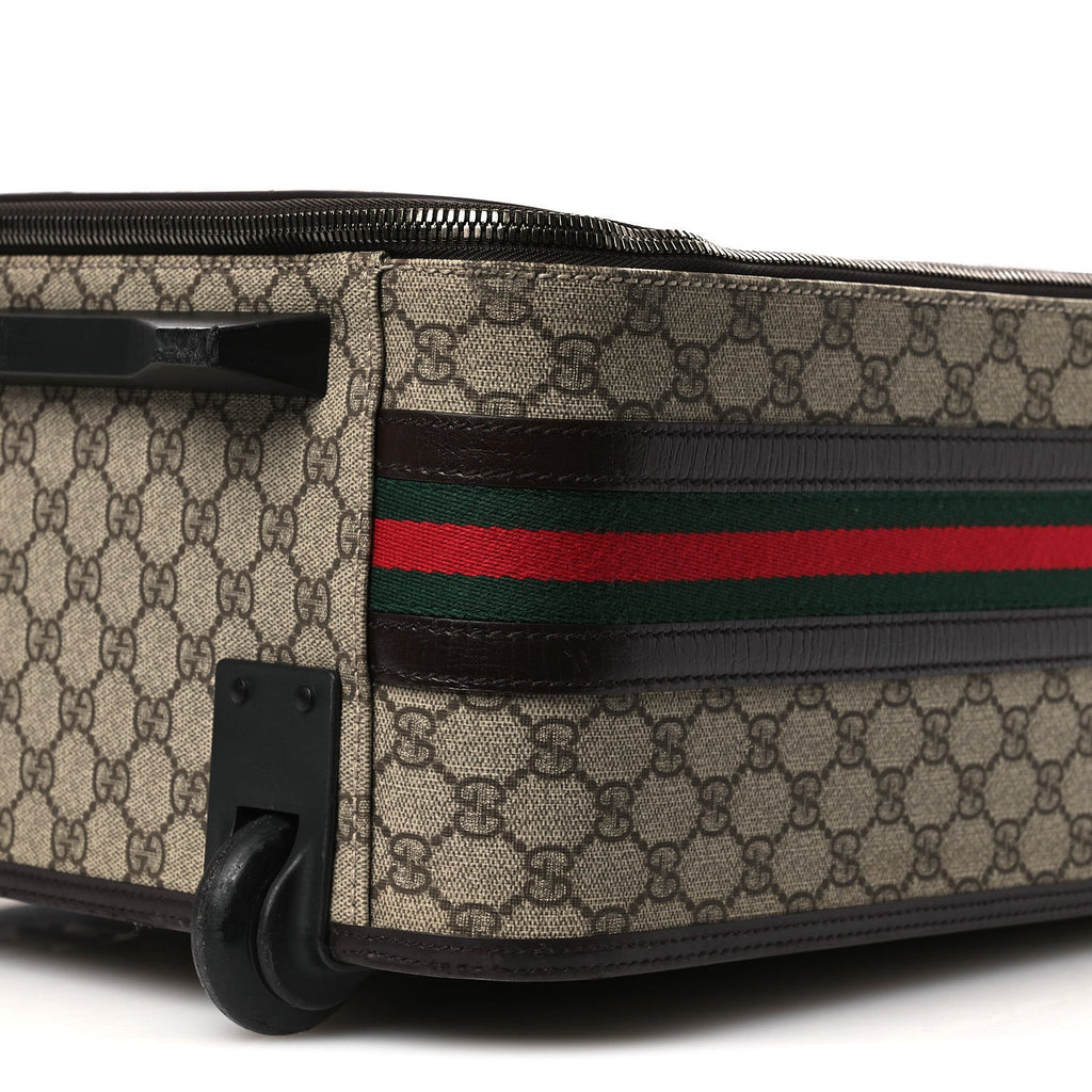 GG Plus Monogram Small Web Trolley Brown