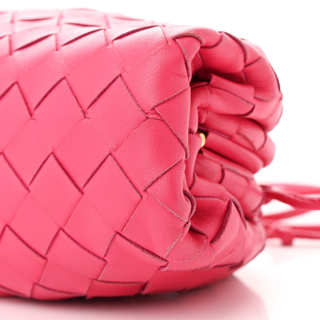 Nappa Intrecciato The Mini Pouch Rosa Shock