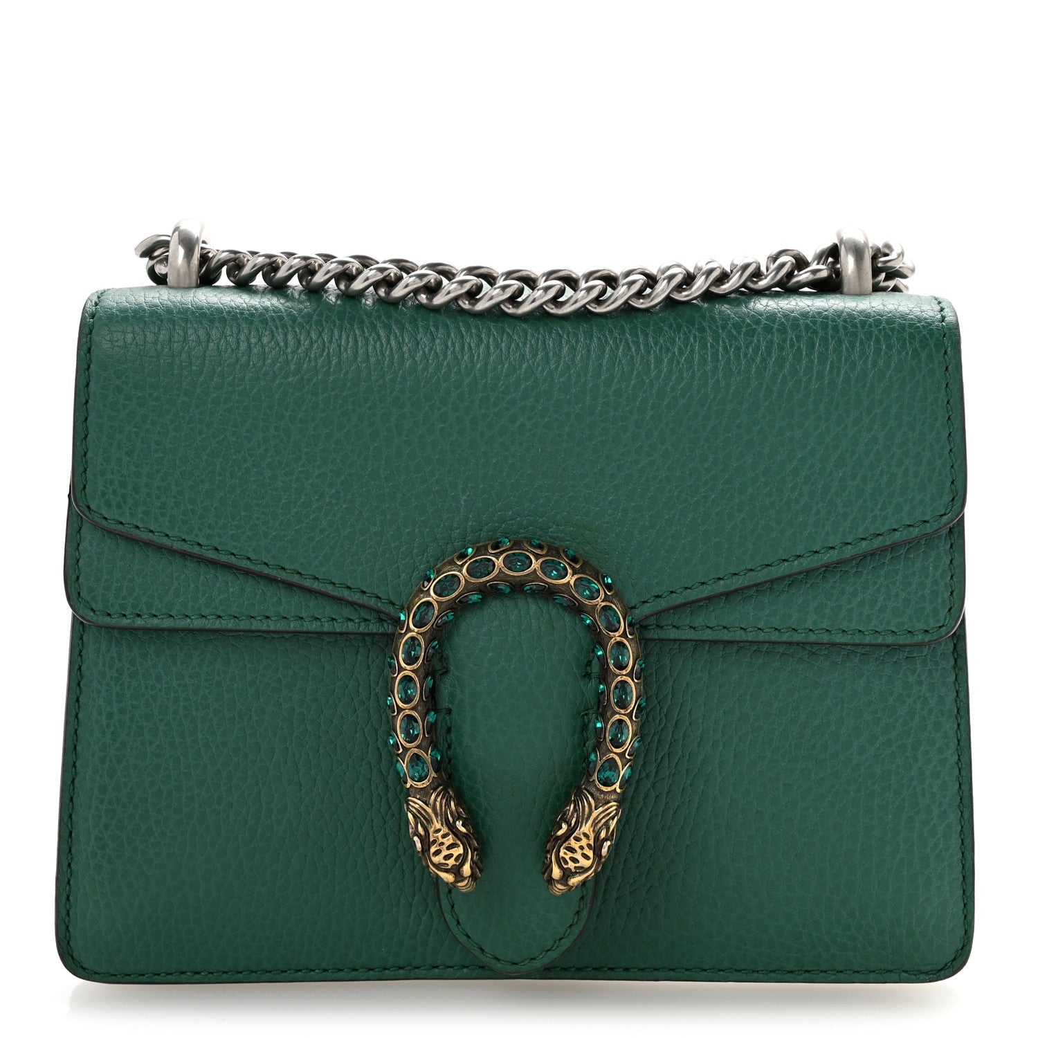 Calfskin Mini Dionysus Shoulder Bag Emerald
