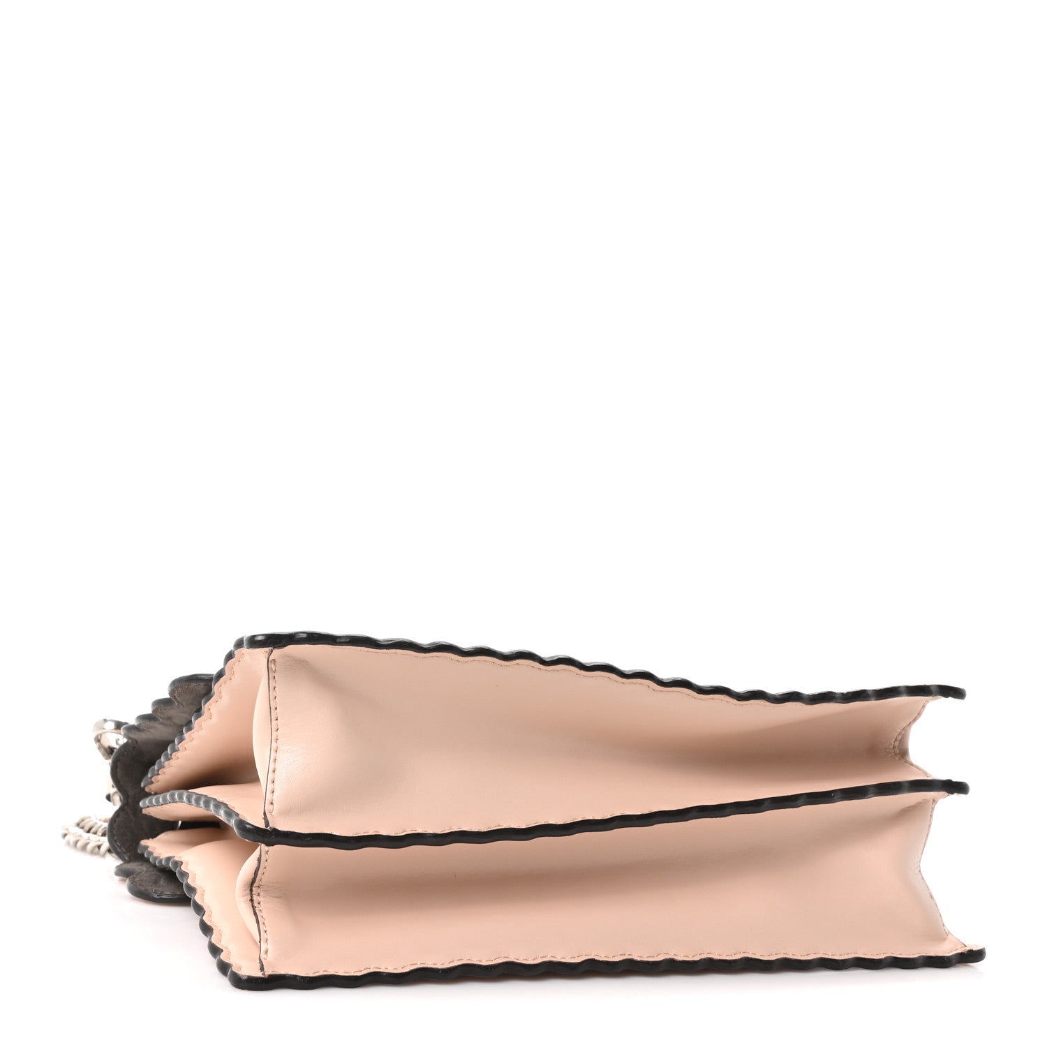 Vitello Liberty Scalloped Studded Kan I Shoulder Bag Plaster