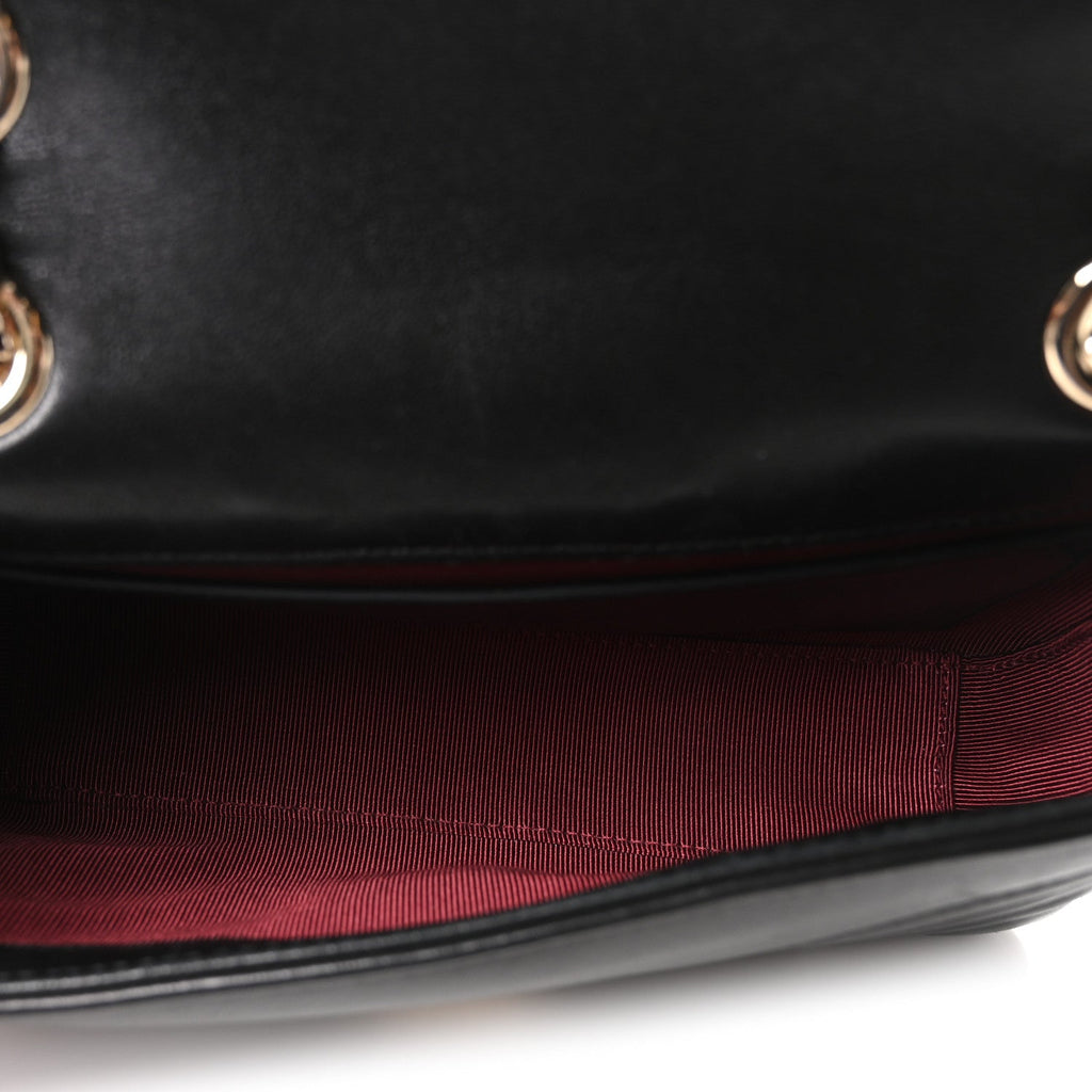 Lambskin Matelasse Small GG Marmont Shoulder Bag Black