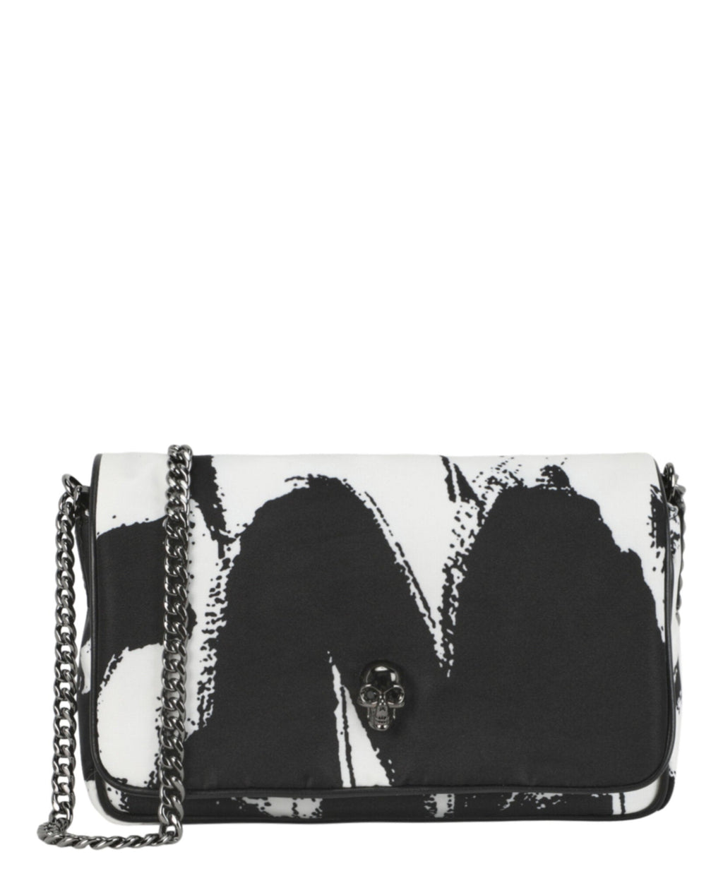 Alexander McQueen Womens Small Graffiti Skull Shoulder Bag