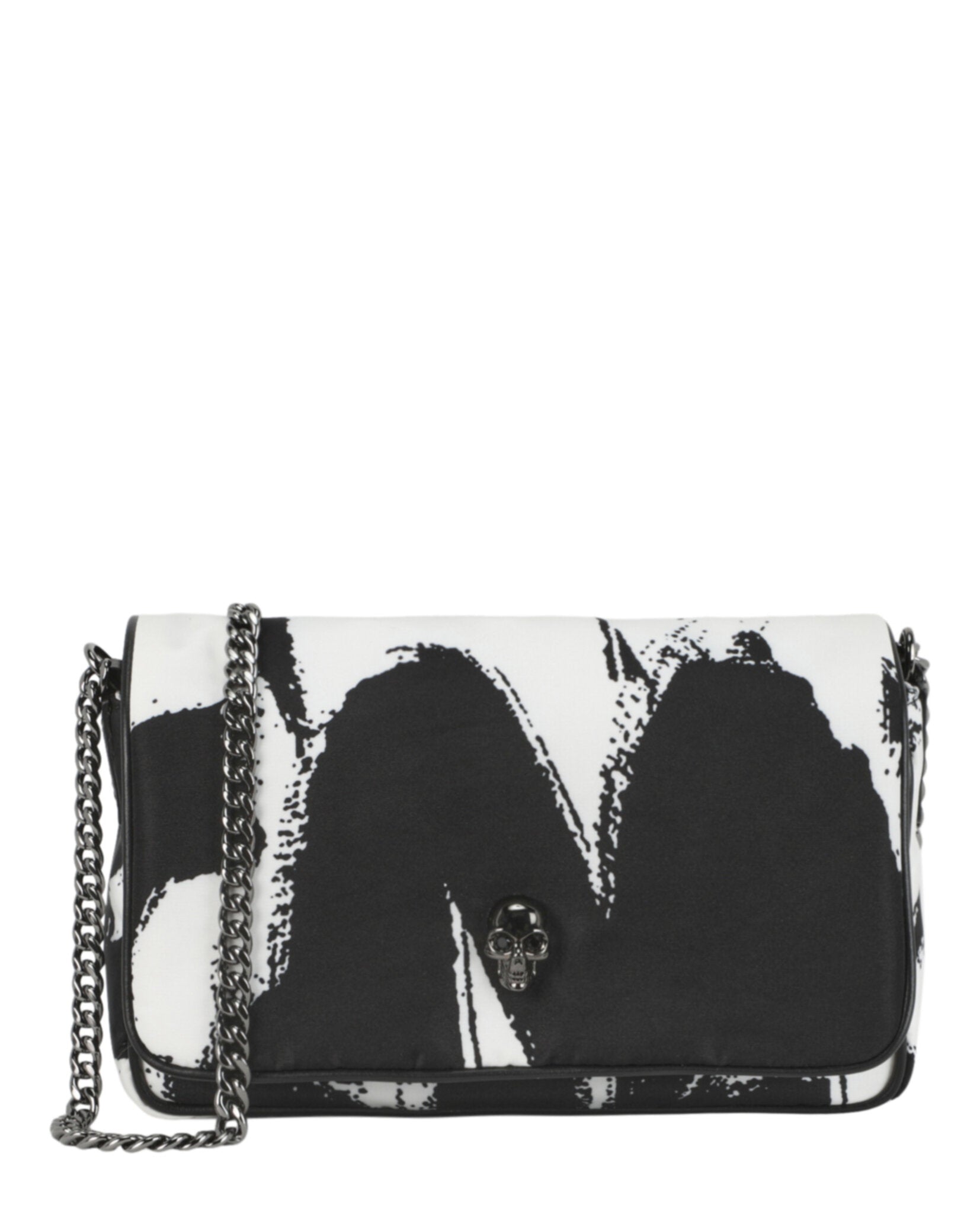 Alexander McQueen Womens Small Graffiti Skull Shoulder Bag