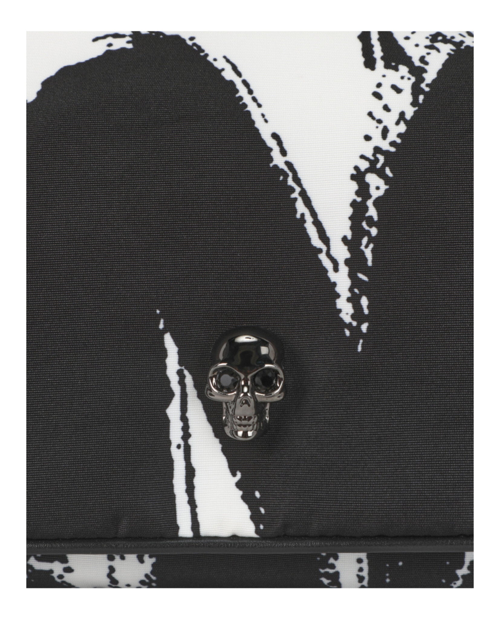 Alexander McQueen Womens Small Graffiti Skull Shoulder Bag