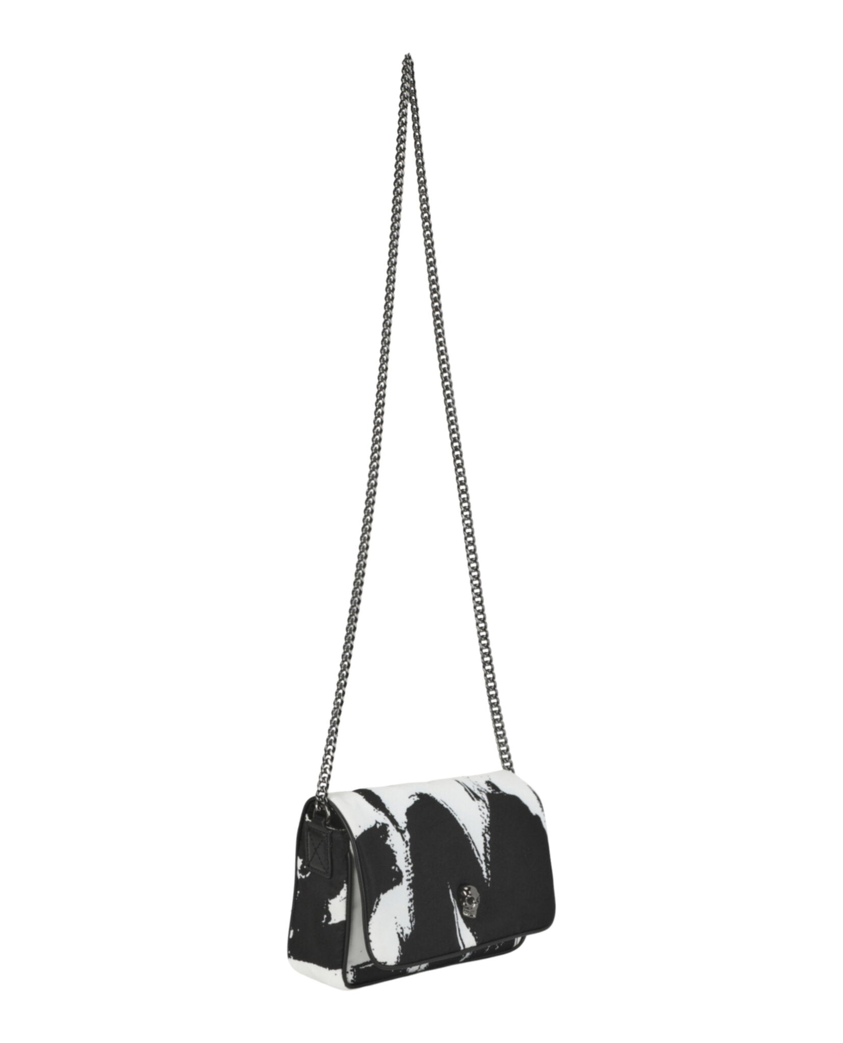 Alexander McQueen Womens Small Graffiti Skull Shoulder Bag