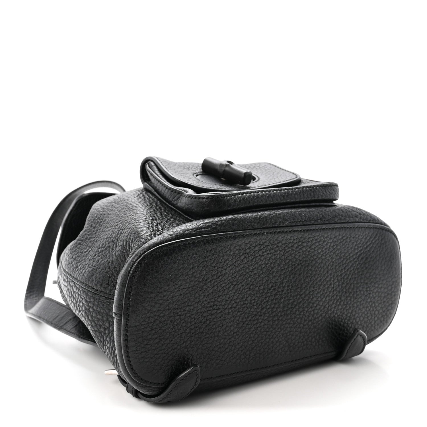 Calfskin Small Bamboo Backpack Black