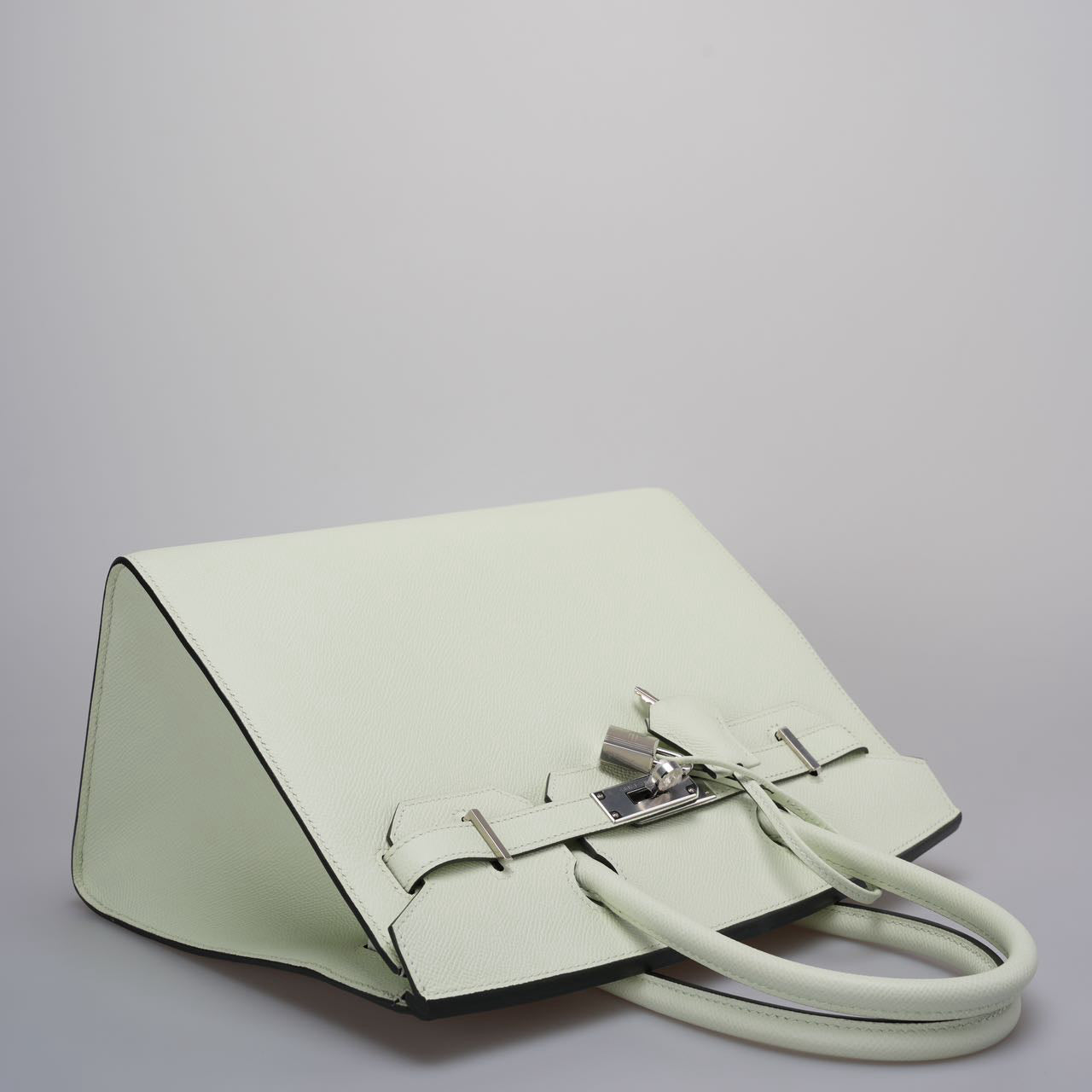 Part 1 Hermes Birkin Sellier 30 Bag In Vert Fizz Epsom Leather With Palladium Hardware from 2023