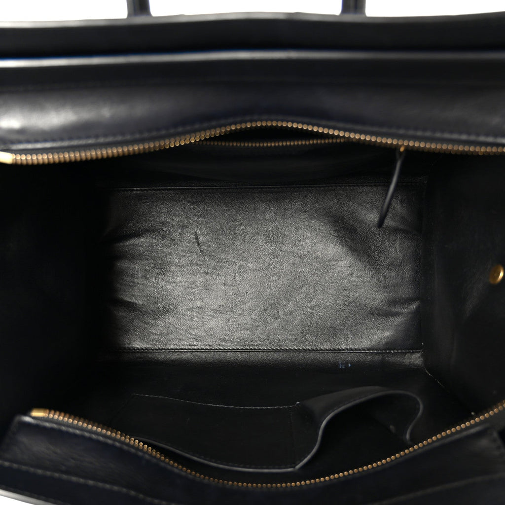 Smooth Calfskin Mini Luggage Black