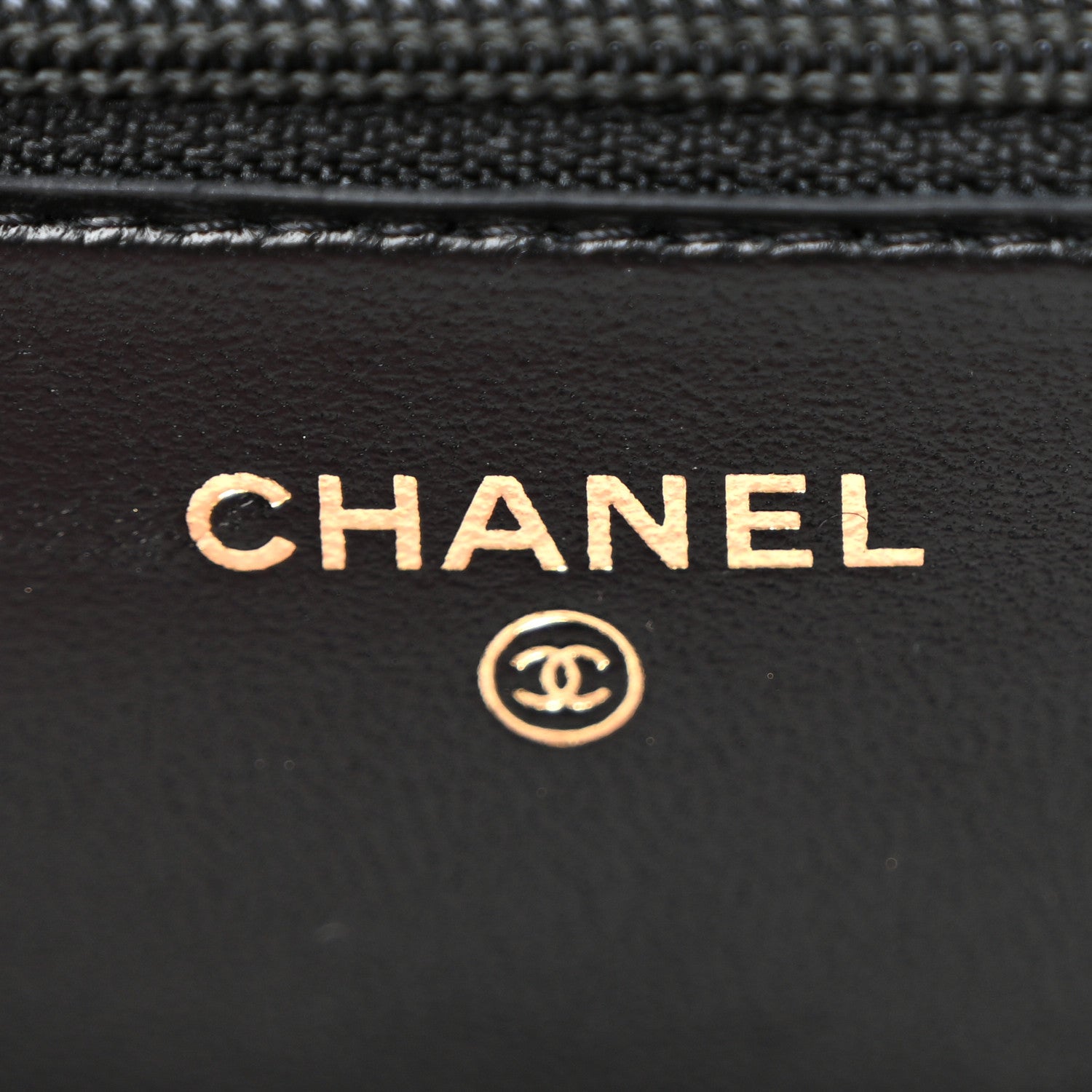 Lambskin Quilted Trendy CC Wallet On Chain WOC Black