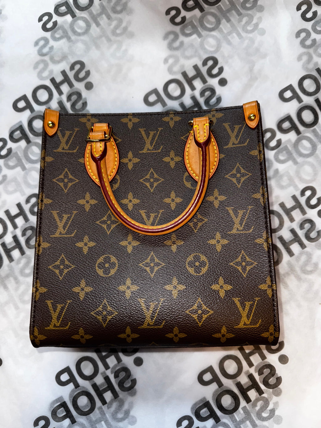 Louis Vuitton Sac Plat NM Bag Monogram Canvas BB Brown - missing strap IR-02