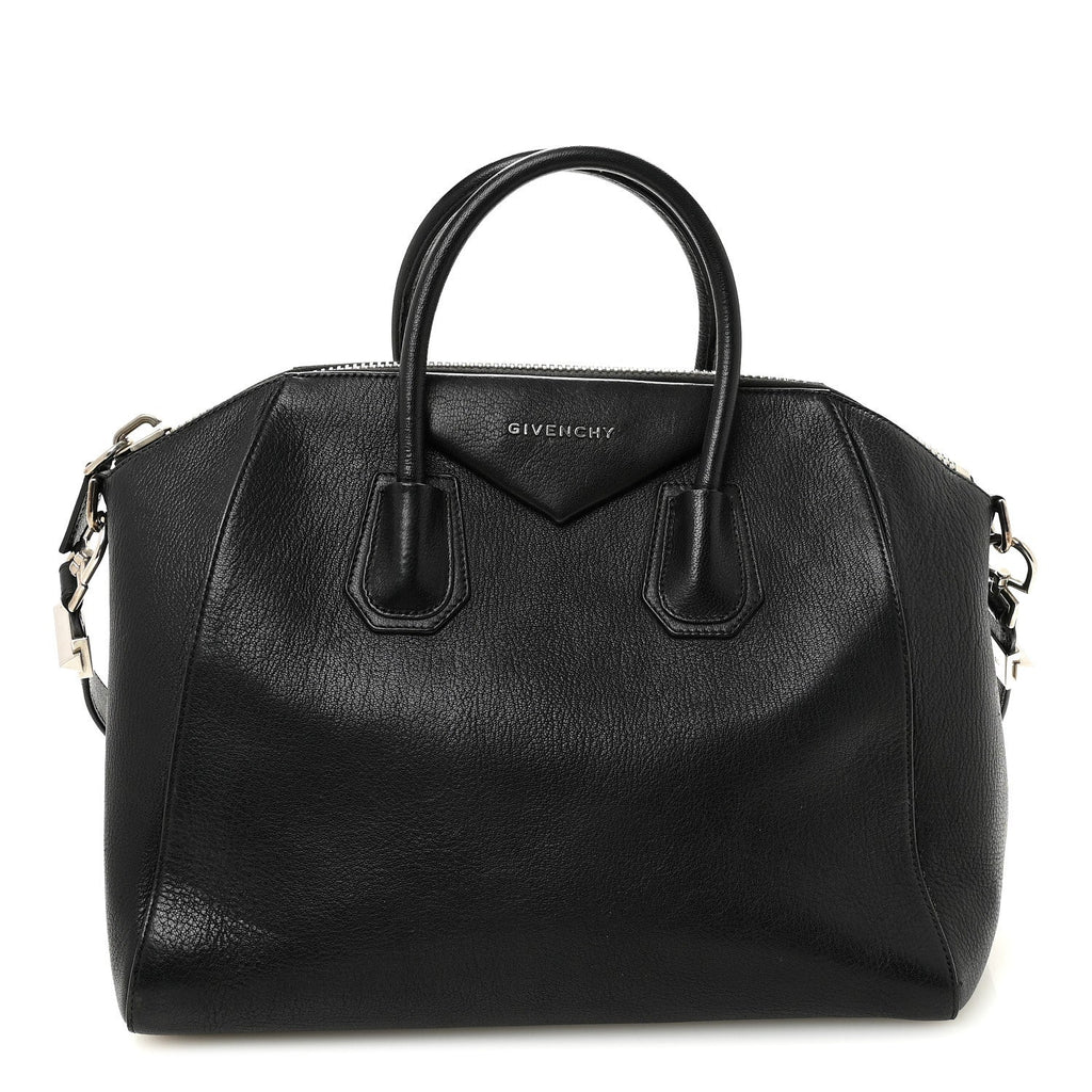 Sugar Goatskin Medium Antigona Black