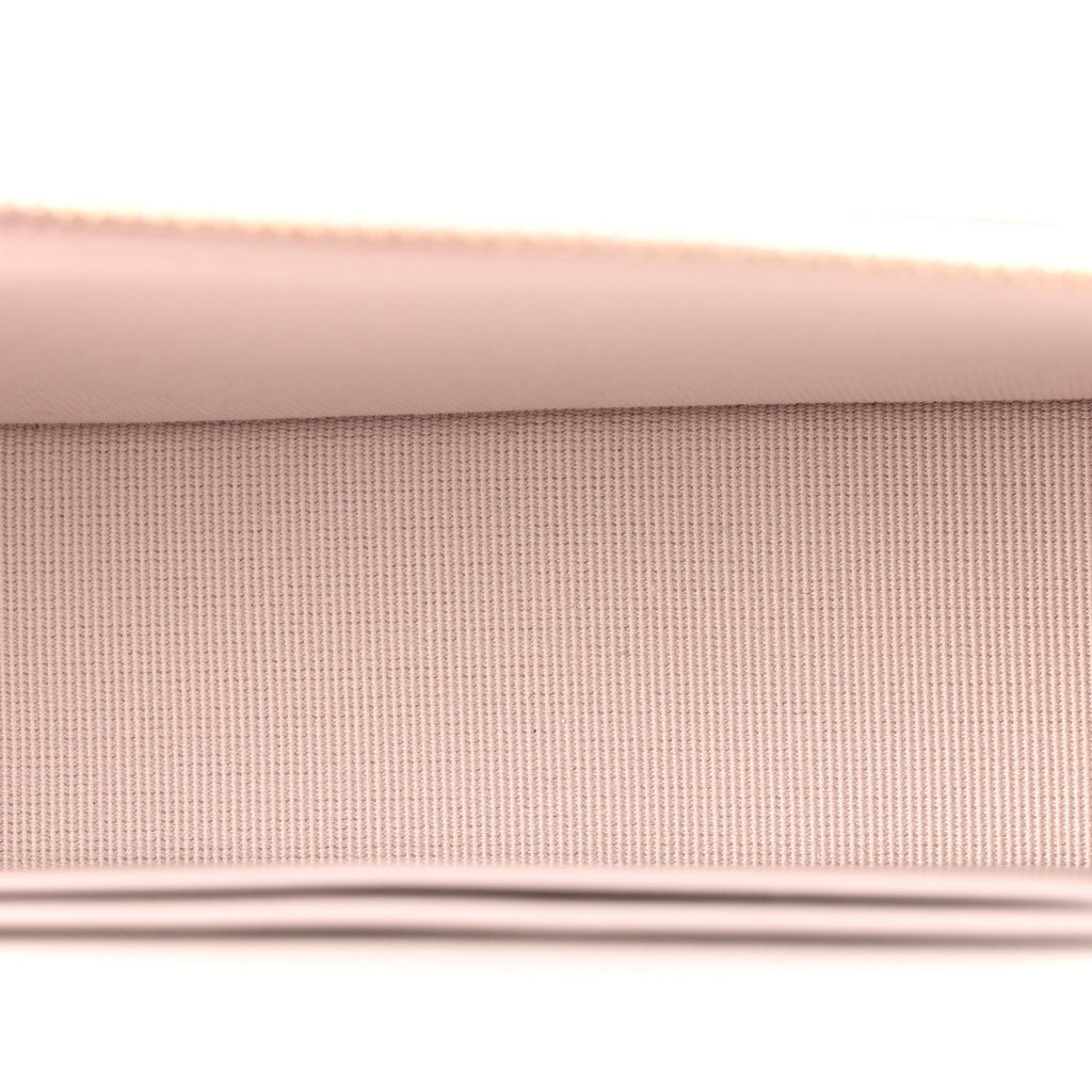 Caviar Quilted Top Handle Slim Vanity With Chain Light Purple