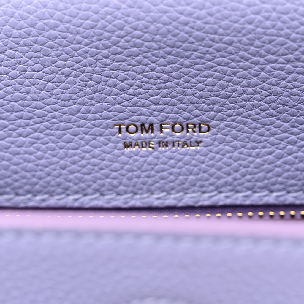 Calfskin Mini T Clasp Tara Crossbody Bag Hyacinth