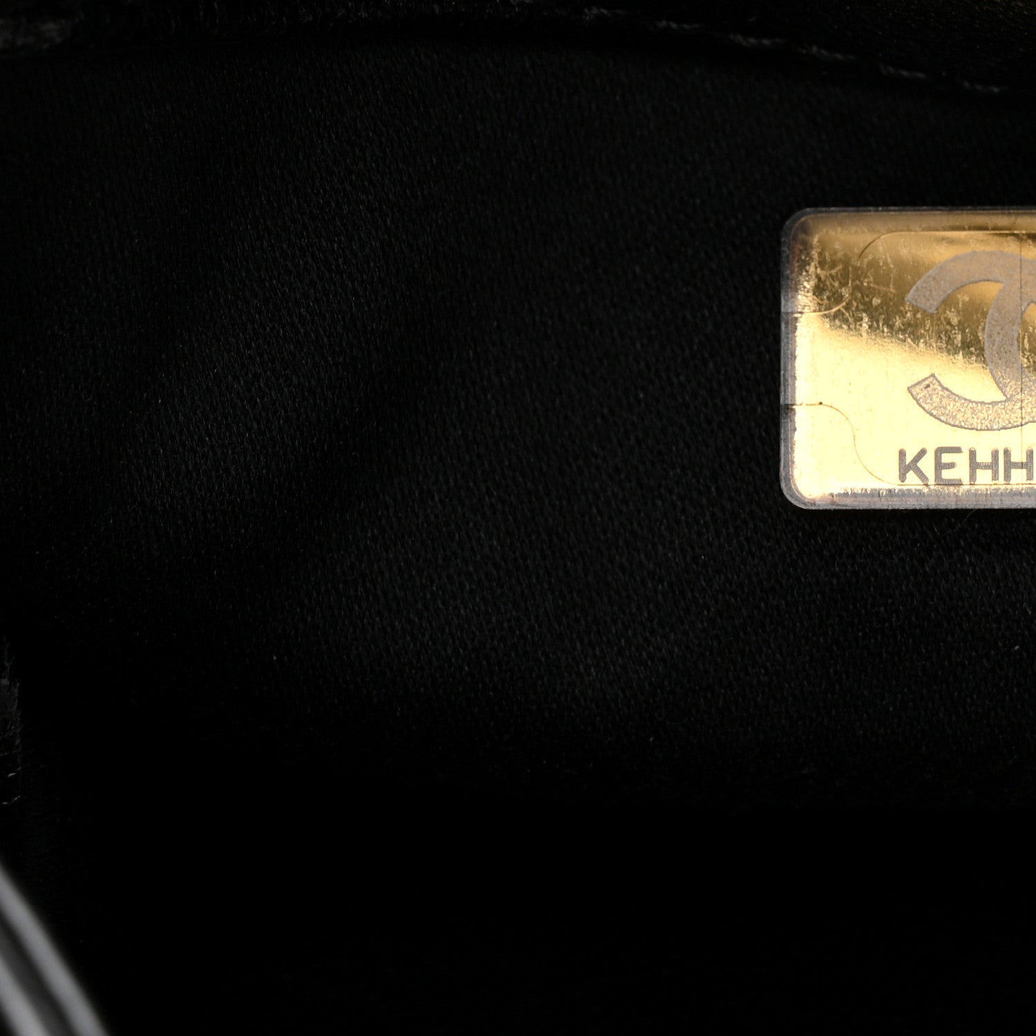 Shiny Lambskin Quilted Large Hobo Bag Black