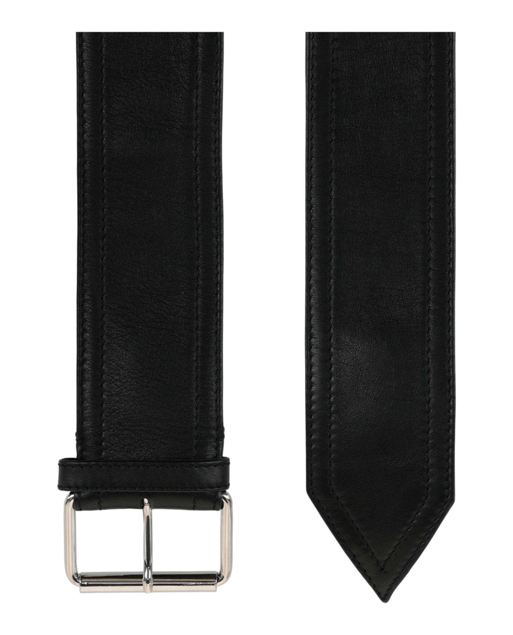 Alexander McQueen Mens Wide Leather Belt