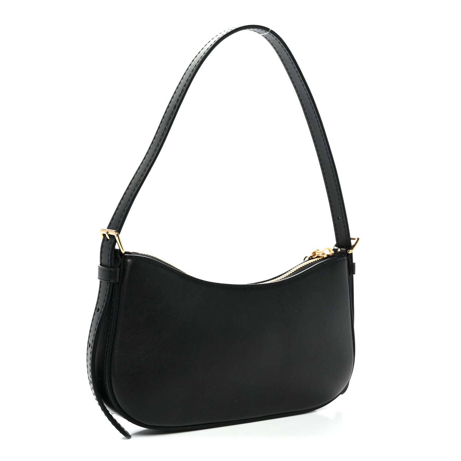 Calfskin LV Bloom Pochette Black