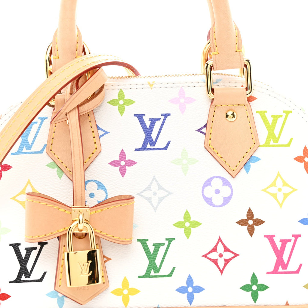 LV x TM Monogram Multicolor Alma BB White