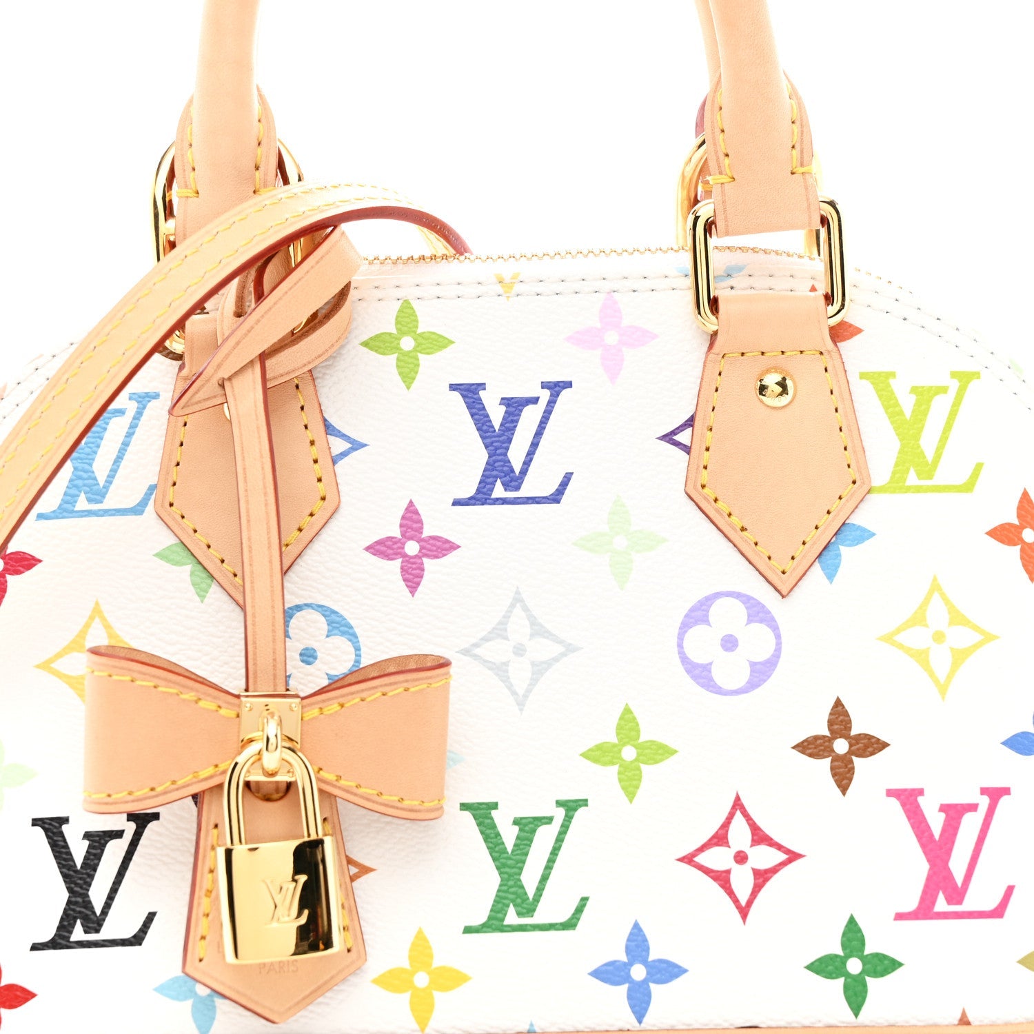 LV x TM Monogram Multicolor Alma BB White