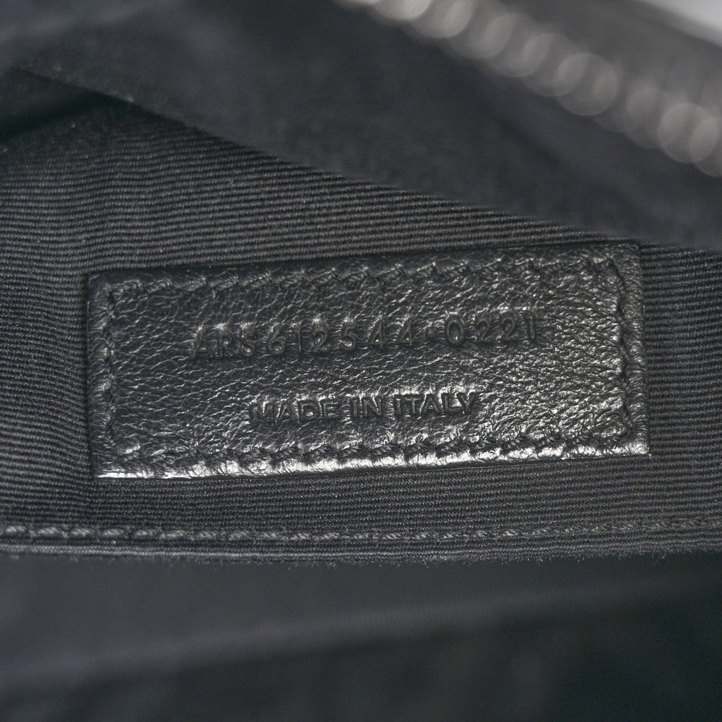 Calfskin Matelasse Monogram Monochrome Lou Camera Bag Black