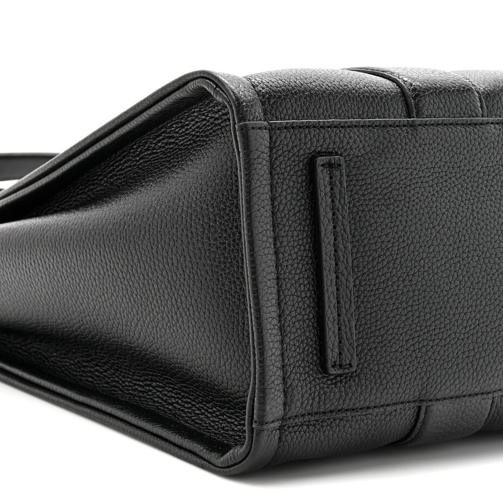 Grained Calfskin Large The Tote Bag Black