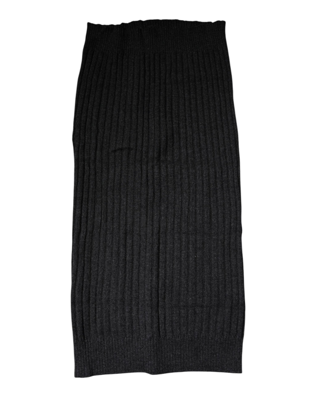 Dolce & Gabbana Black Cashmere Knitted Neck Warmer Foulard Men's Scarf