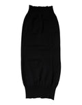Dolce & Gabbana Black Cashmere Knitted Neck Warmer Foulard Men's Scarf