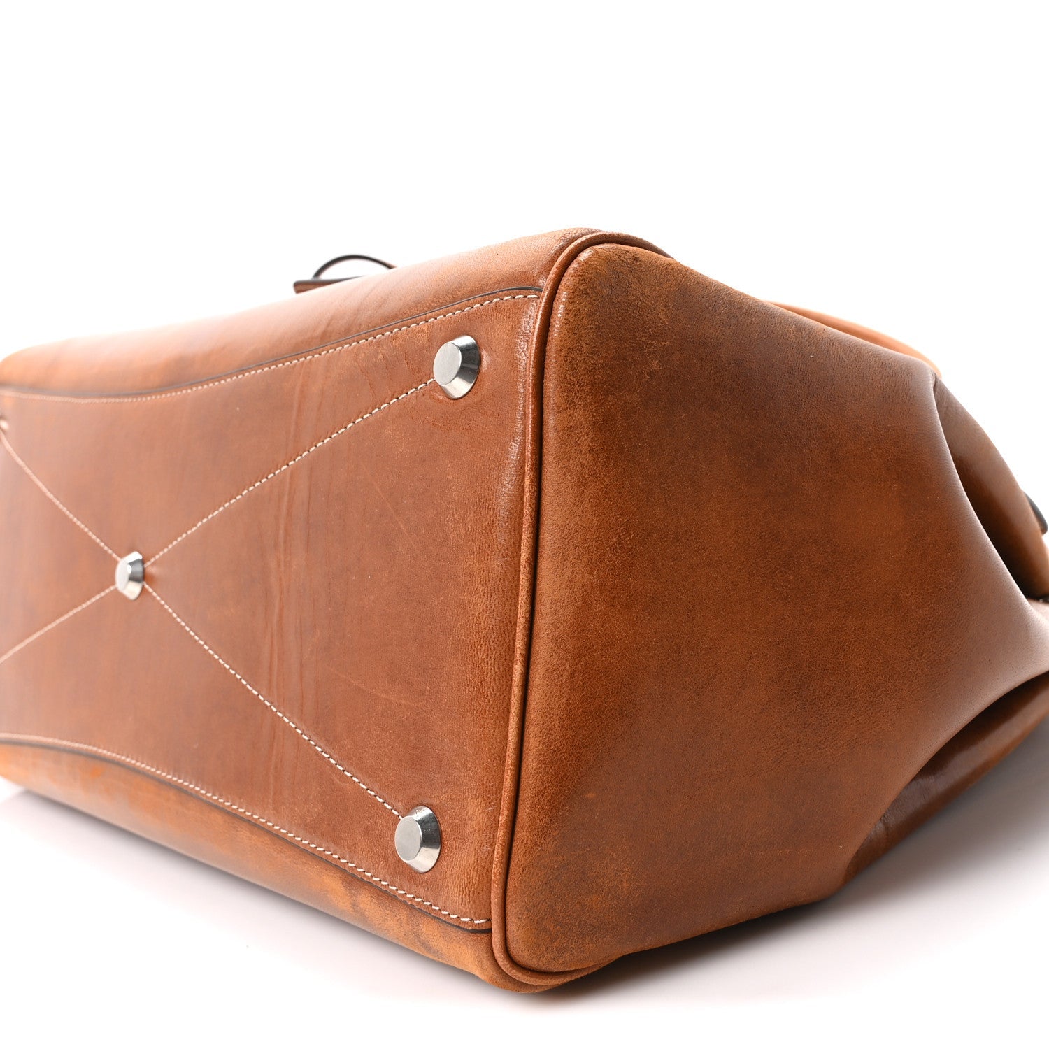 Vegetable Tanned Lambskin Medium Bel Air Carry All Bag Tan Cowboy