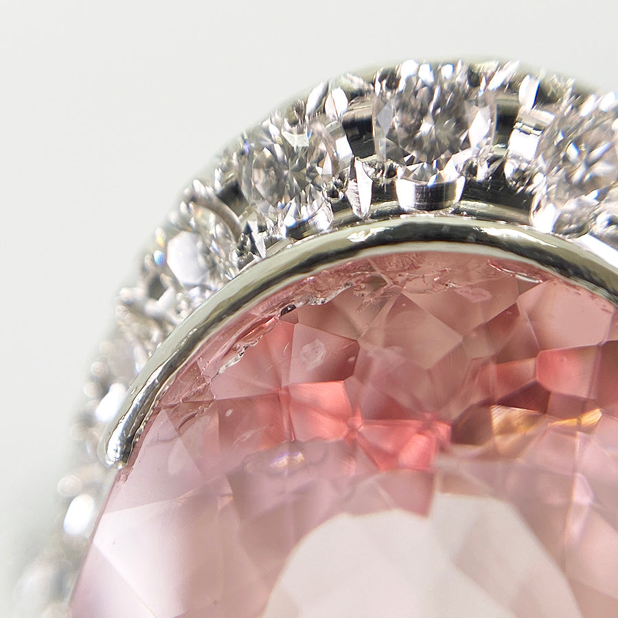 Ring Platinum Morganite