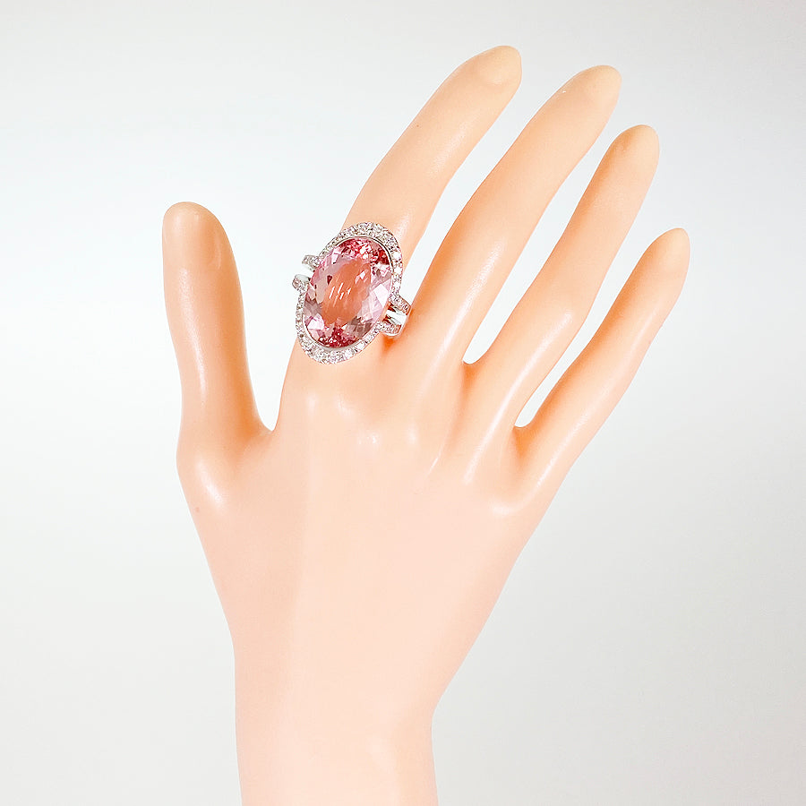 Ring Platinum Morganite