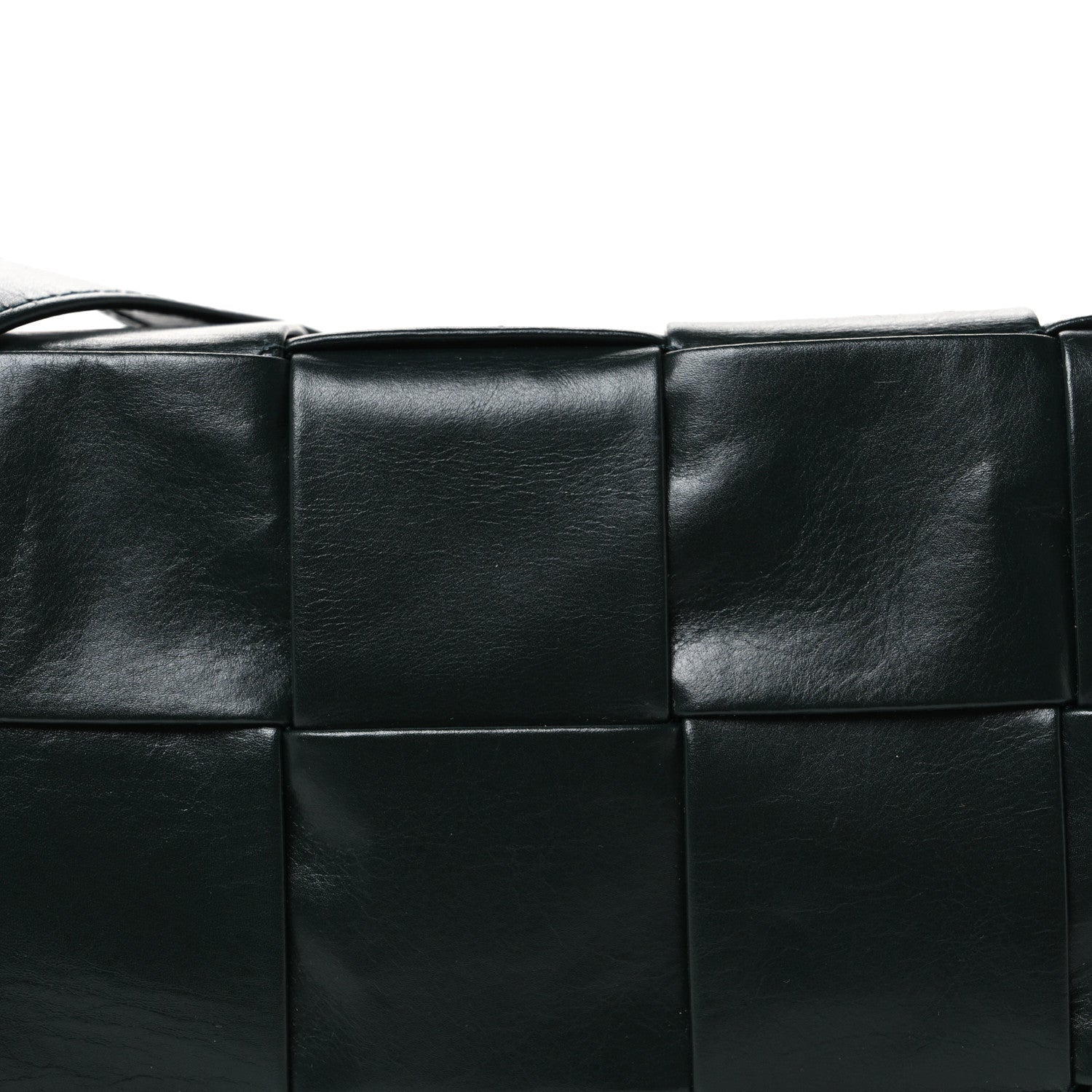 Paper Calfskin Maxi Intreccio Cassette Crossbody Bag Inkwell