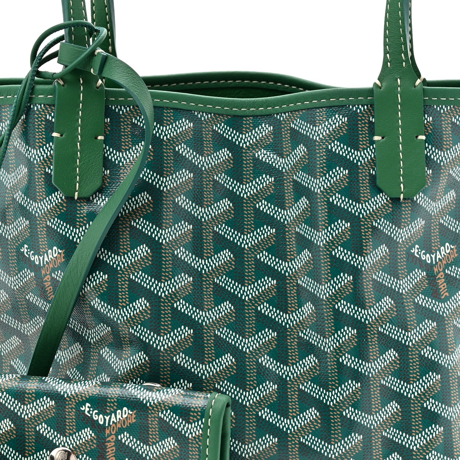 Goyardine Reversible Mini Anjou Green
