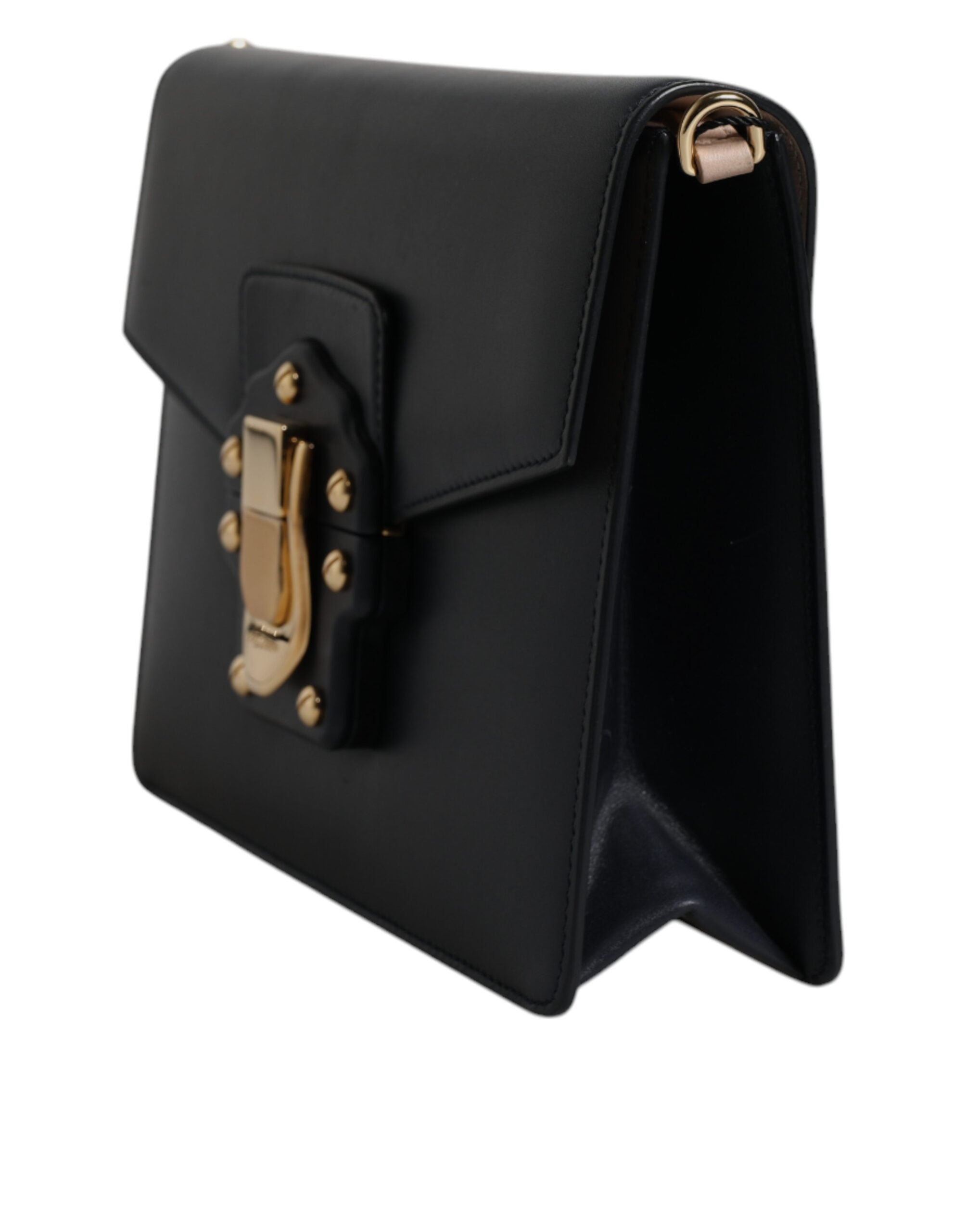 Dolce & Gabbana Black Calfskin Leather Shoulder Strap Women's Bag ( )